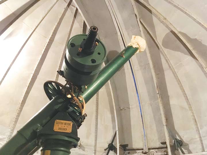 Реставрация старинного семидюймового телескопа Гейде сейчас находится в завершающей стадии